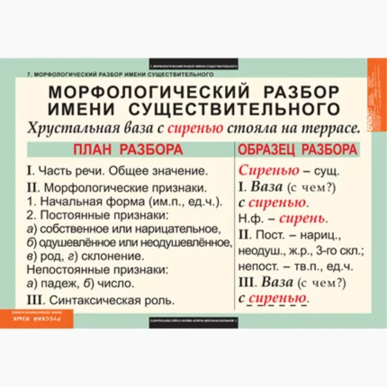 Русский язык. Имя существительное